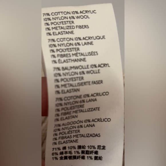 Anthropologie NWT Cream and Brown Pilcro Jemma Cable Knit Cardigan Size XS/S - Picture 13 of 13